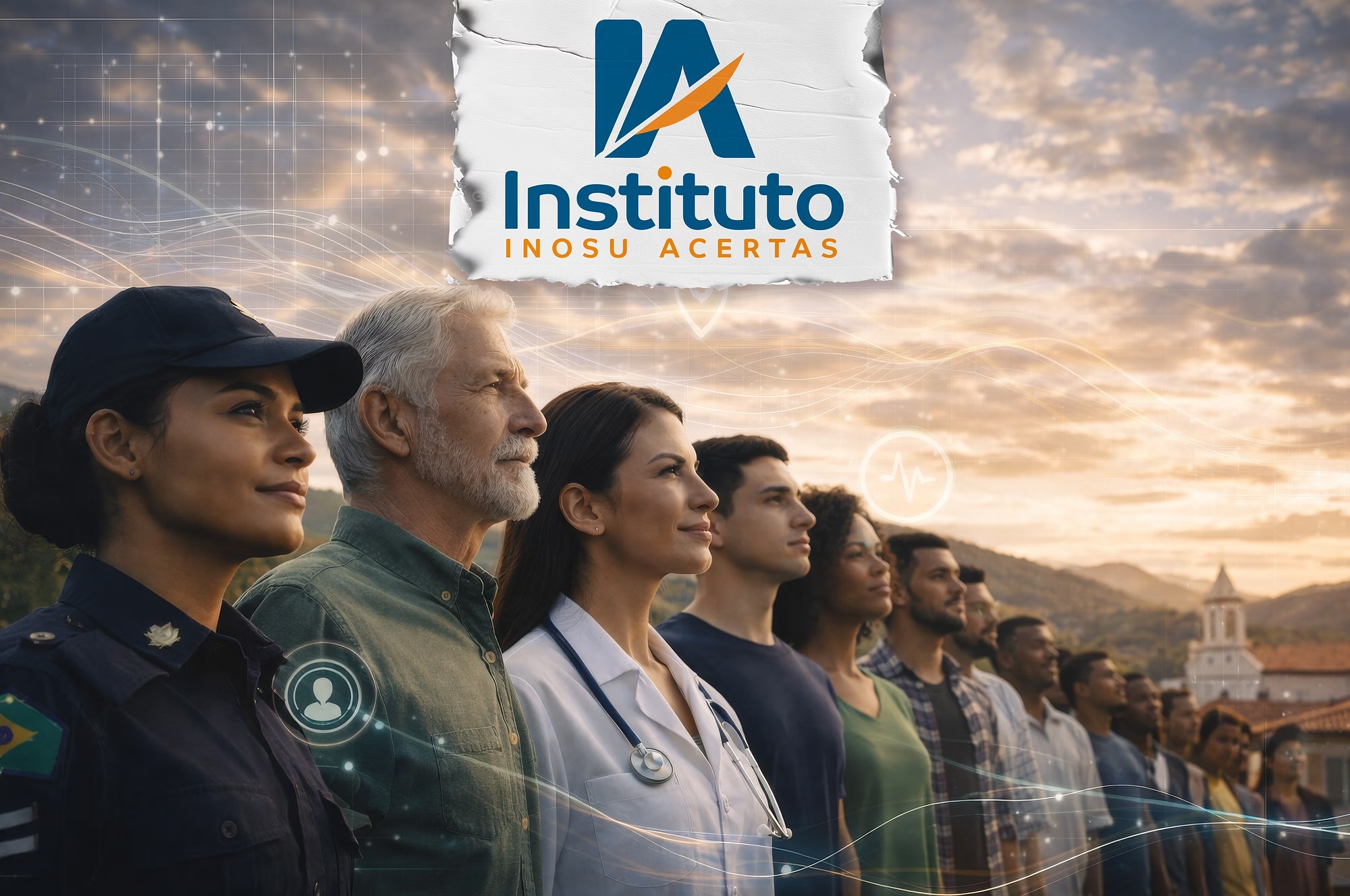 Imagem institucional de pessoas de diferentes áreas